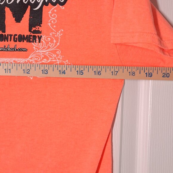 John Michael Montgomery Be My Baby Tonight Lyrics USED Shirt (S, Country Music) - Picture 5 of 7